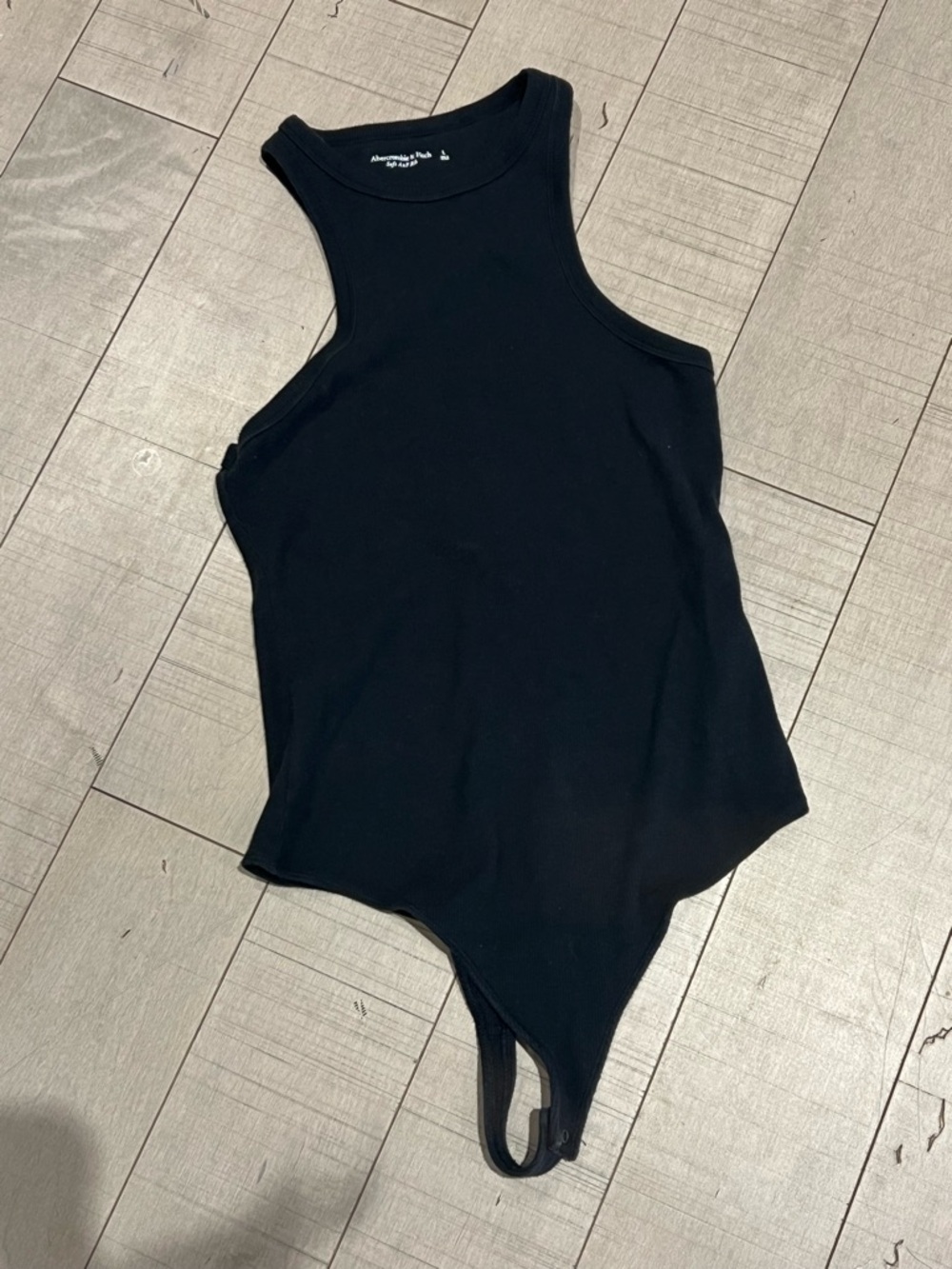 🧸2/$30🧸 Abercrombie & Fitch Ribbed High Neck Bodysuit — Black - Picture 7 of 7
